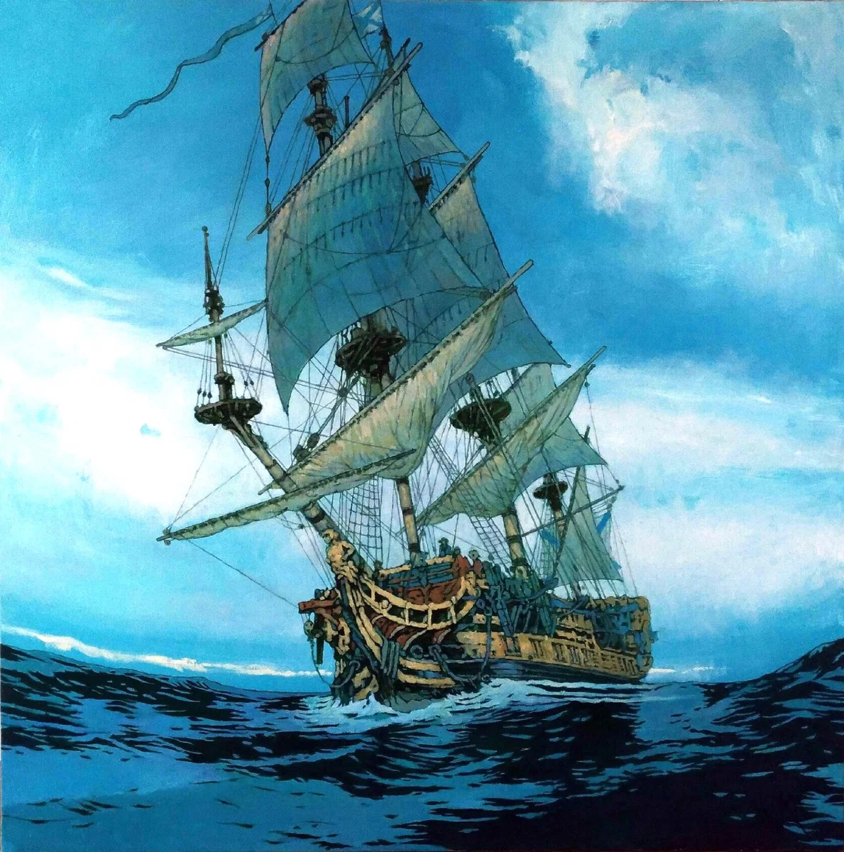 Крупп Станислав Свежий ветер ( Русский Императорский Флот Фрегат Cуворов 1813)