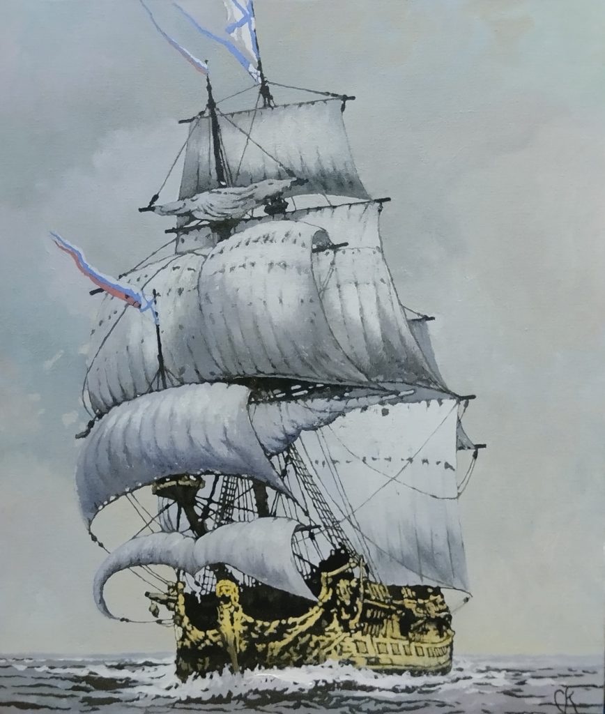 Крупп Станислав "Линейный корабль Гангут. 1791 год"  